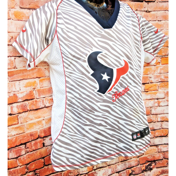 JJ WATT 99 Houston Texans Women Zebra"Stitched NFL Football Jersey Medium Nike - Picture 5 of 8